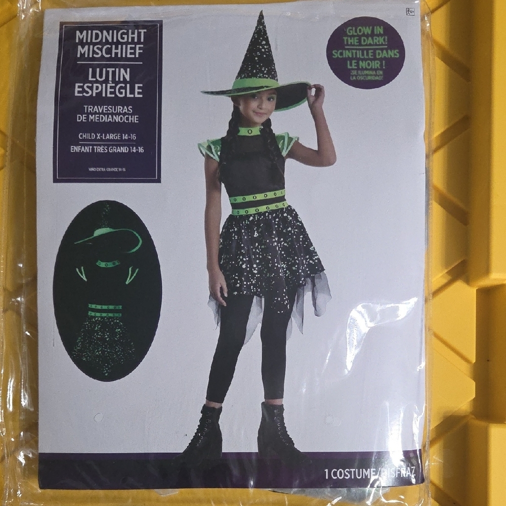 *BRAND NEW* Glow-in-the-Dark Witch Costume for Kids